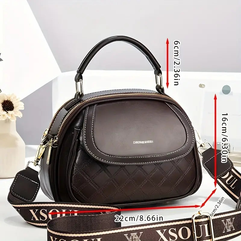 Retro Versatile Large Capacity Crossbody Handbag