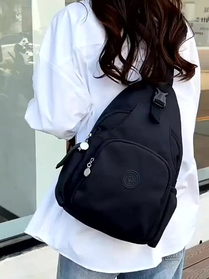 Triple use Oxford cloth multi-layer leisure bag