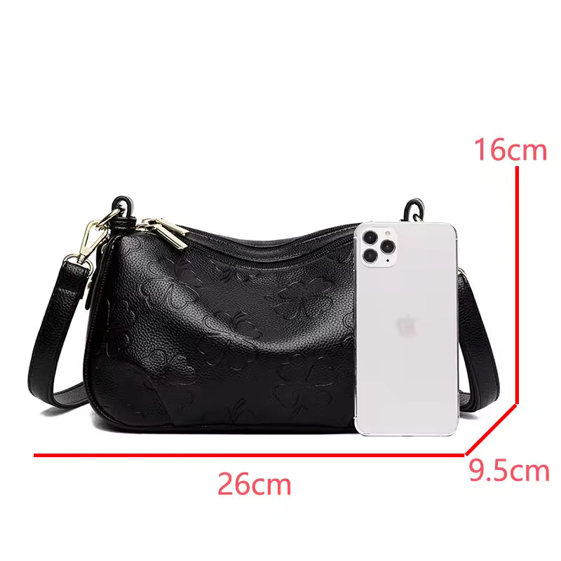 Luxury Soft Leather Shoulder & Crossbody Bag for Women