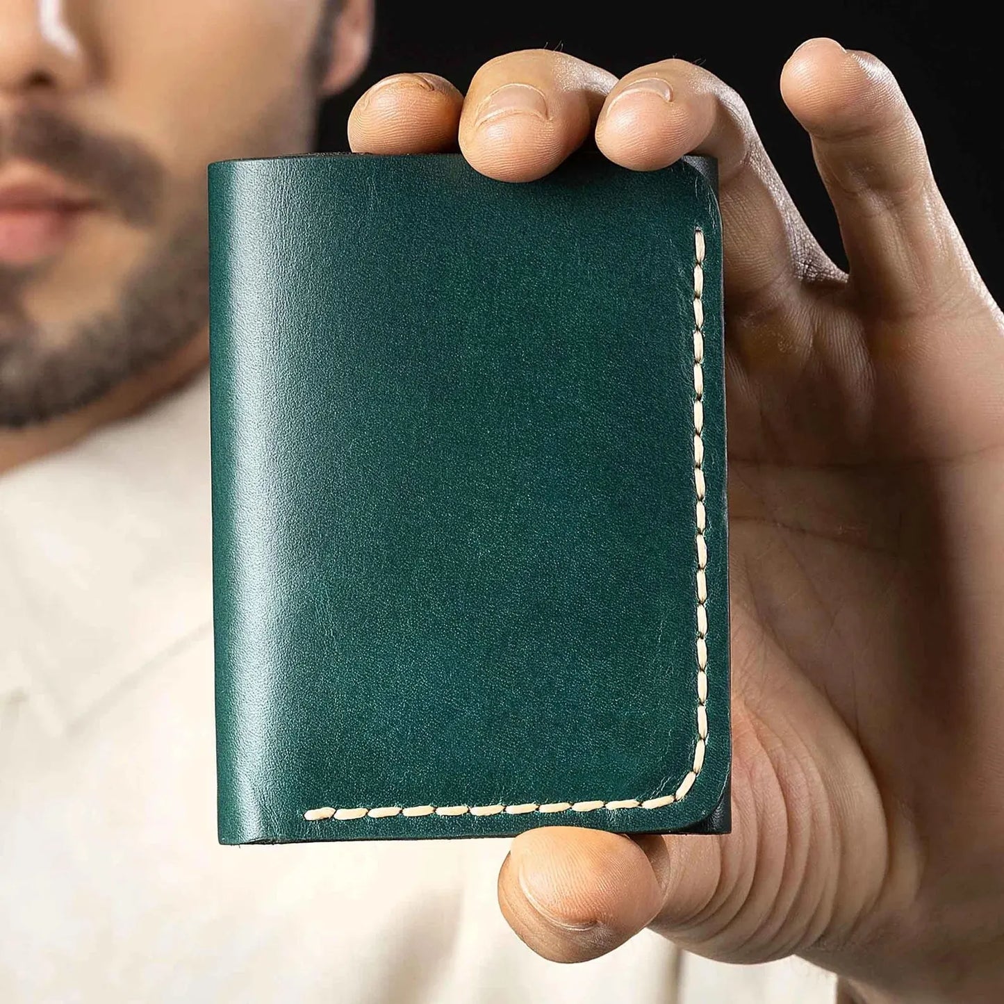 Premium Trifold Leather Wallet – Classic, Vintage & Cash Wallet in One