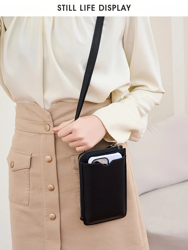 Miyin Elegant Black Zipper Wallet