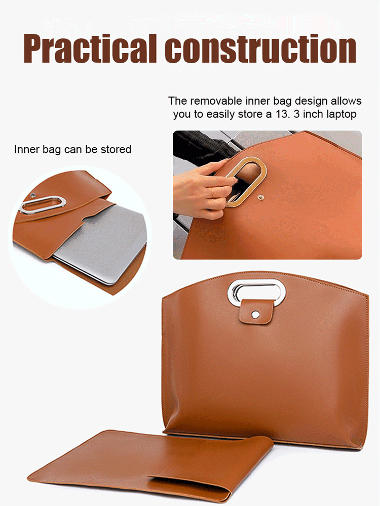 Japanese and Korean high-end genuine leather laptop bag