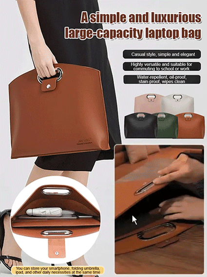 Japanese and Korean high-end genuine leather laptop bag