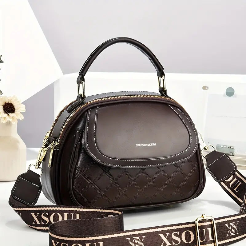 Retro Versatile Large Capacity Crossbody Handbag