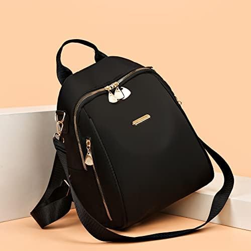 New Female Backpacks High Capacity Waterproof (Black)