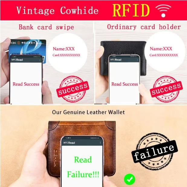 💰Multi-functional RFID Blocking Durable Genuine Leather Wallet🎁
