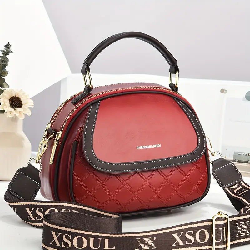 Retro Versatile Large Capacity Crossbody Handbag