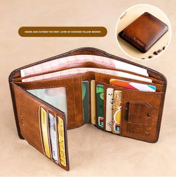 💰Multi-functional RFID Blocking Durable Genuine Leather Wallet🎁