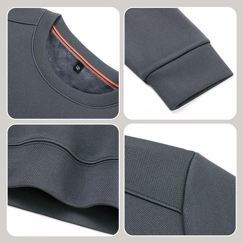 Men’s Casual Long-Sleeve Round-Neck Sweatshirt