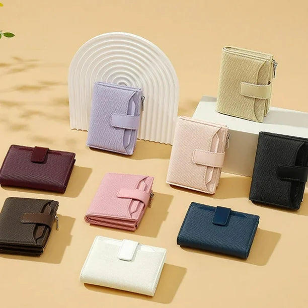 Women’s Leather Bifold Wallet with Card & Coin Pocket