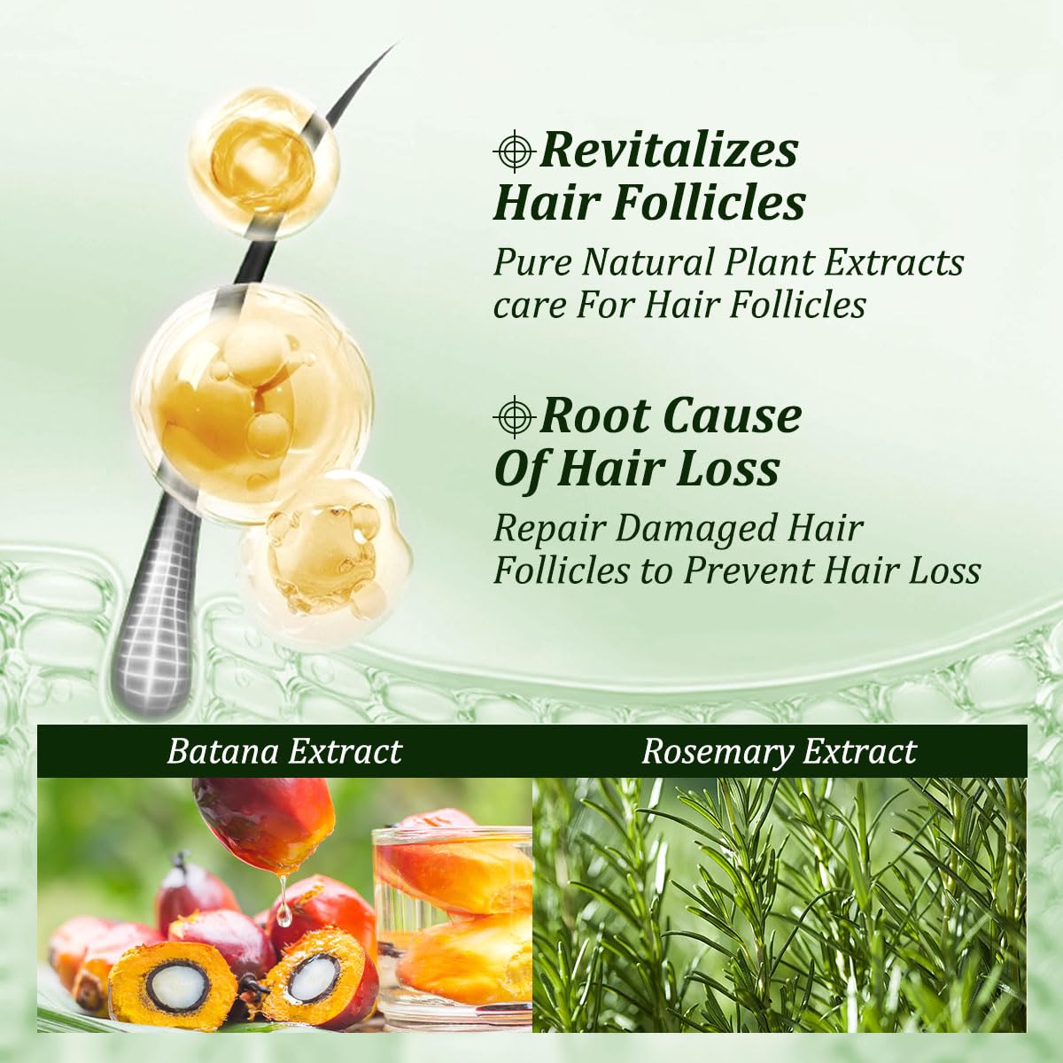 Batana Oil Shampoo for Hair Growth with Rosemary Extract🌱✨