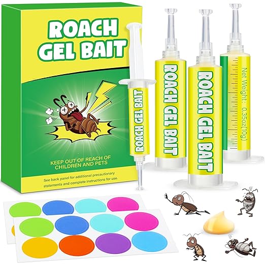 Roach Gel Bait for Indoor Use - Cockroach Killer Gel