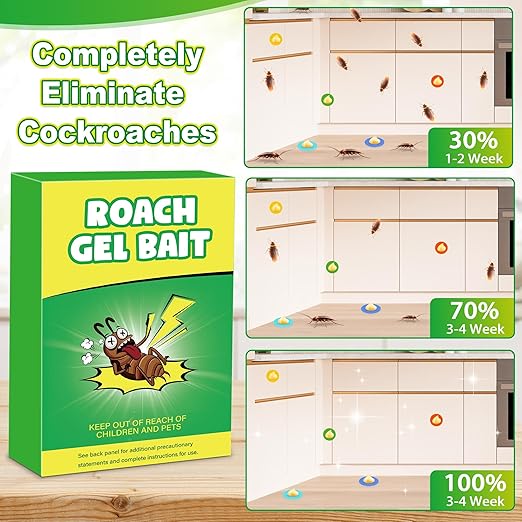 Roach Gel Bait for Indoor Use - Cockroach Killer Gel