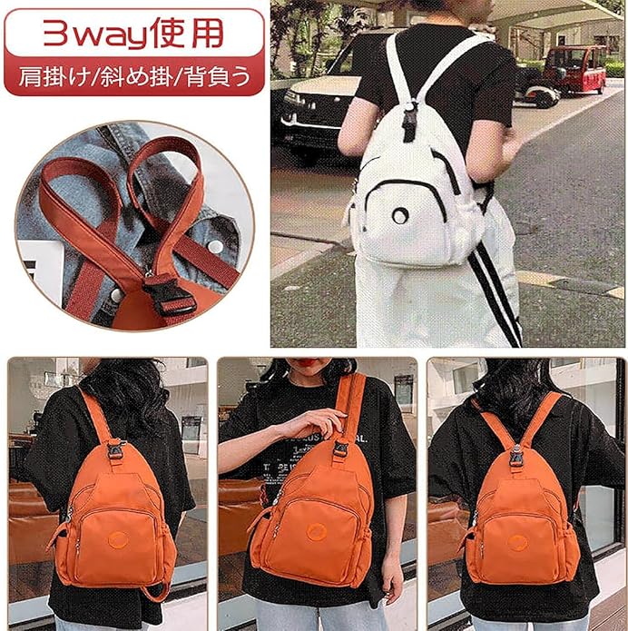 Triple use Oxford cloth multi-layer leisure bag