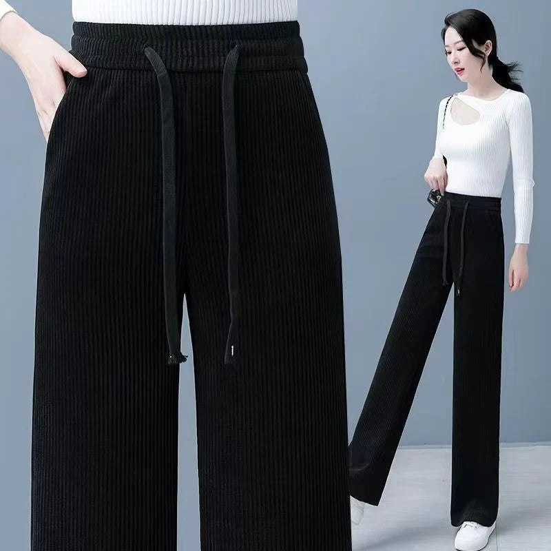 New Wide-Leg Velvet Pants – Soft, Stylish & Super Comfortable to Wear!