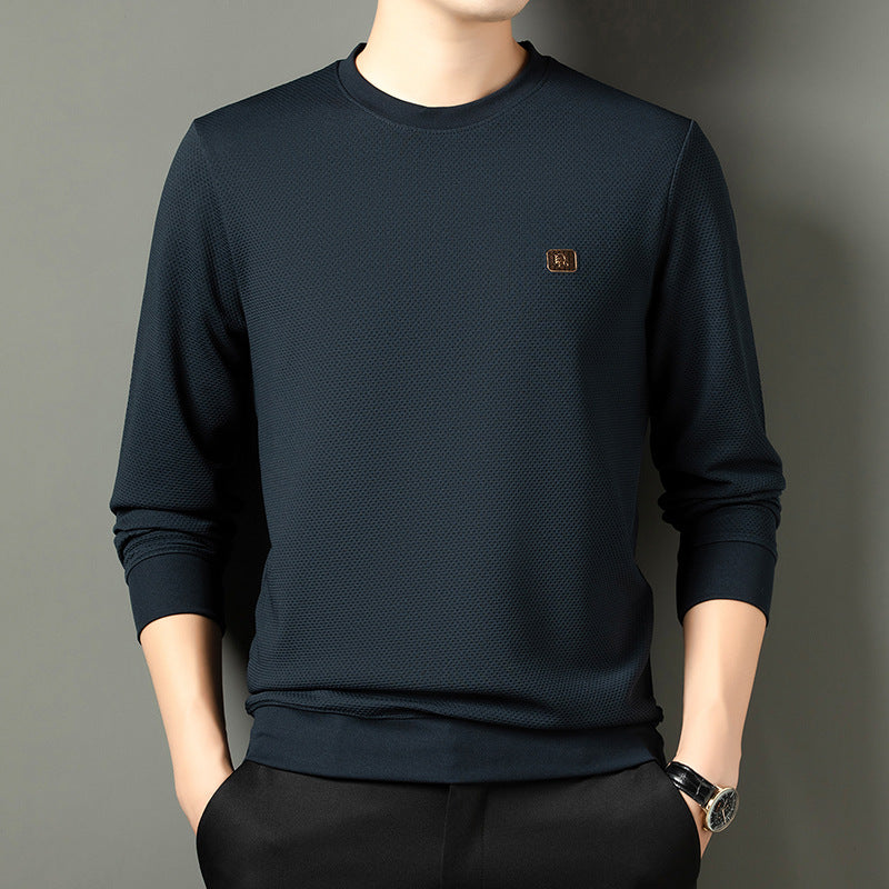 Men’s Casual Long-Sleeve Round-Neck Sweatshirt