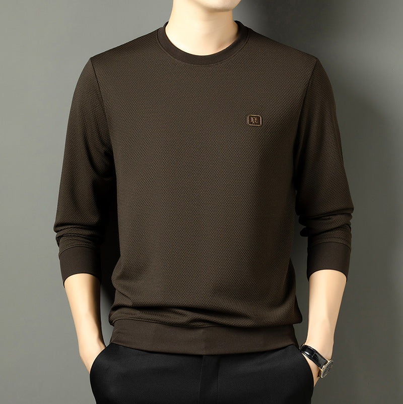 Men’s Casual Long-Sleeve Round-Neck Sweatshirt
