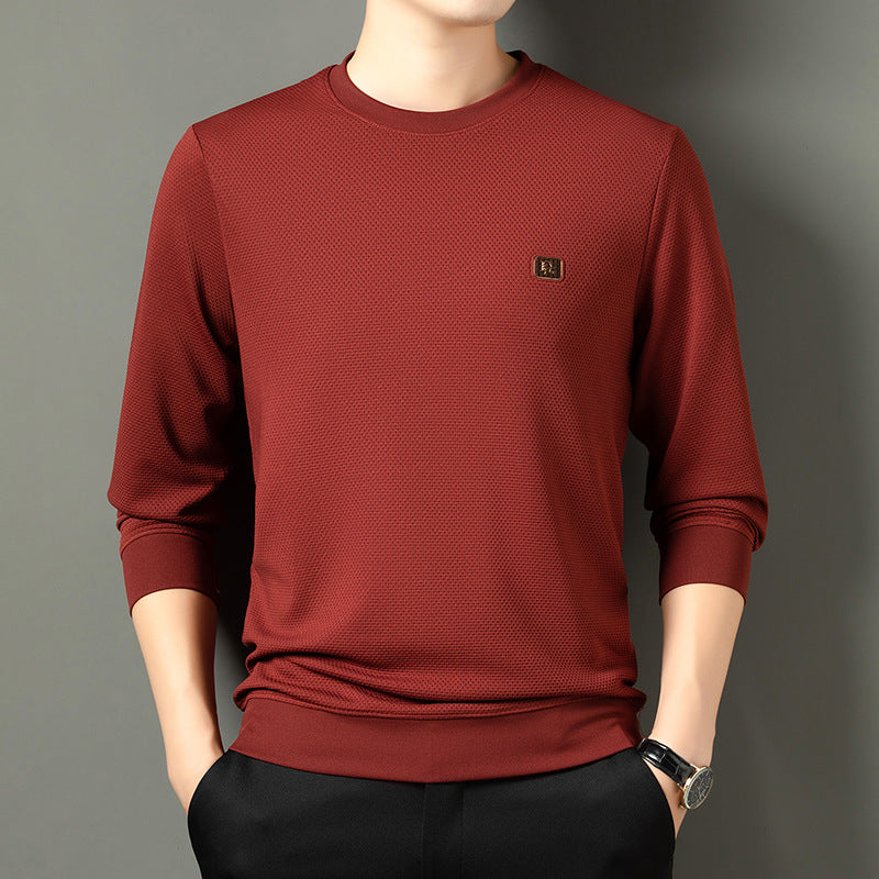 Men’s Casual Long-Sleeve Round-Neck Sweatshirt