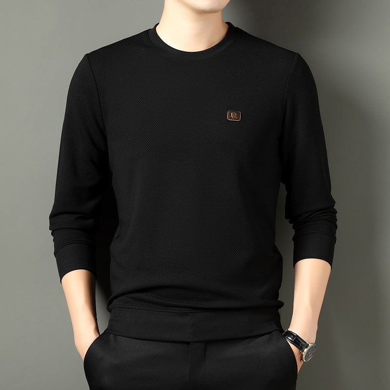 Men’s Casual Long-Sleeve Round-Neck Sweatshirt