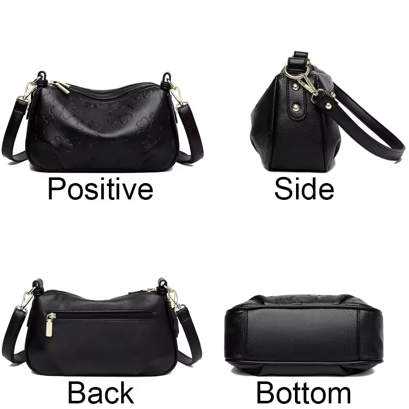 Luxury Soft Leather Shoulder & Crossbody Bag for Women