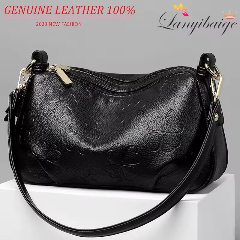 Luxury Soft Leather Shoulder & Crossbody Bag for Women