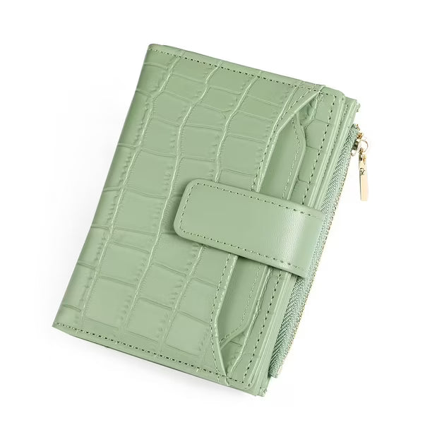 Women’s Leather Bifold Wallet with Card & Coin Pocket