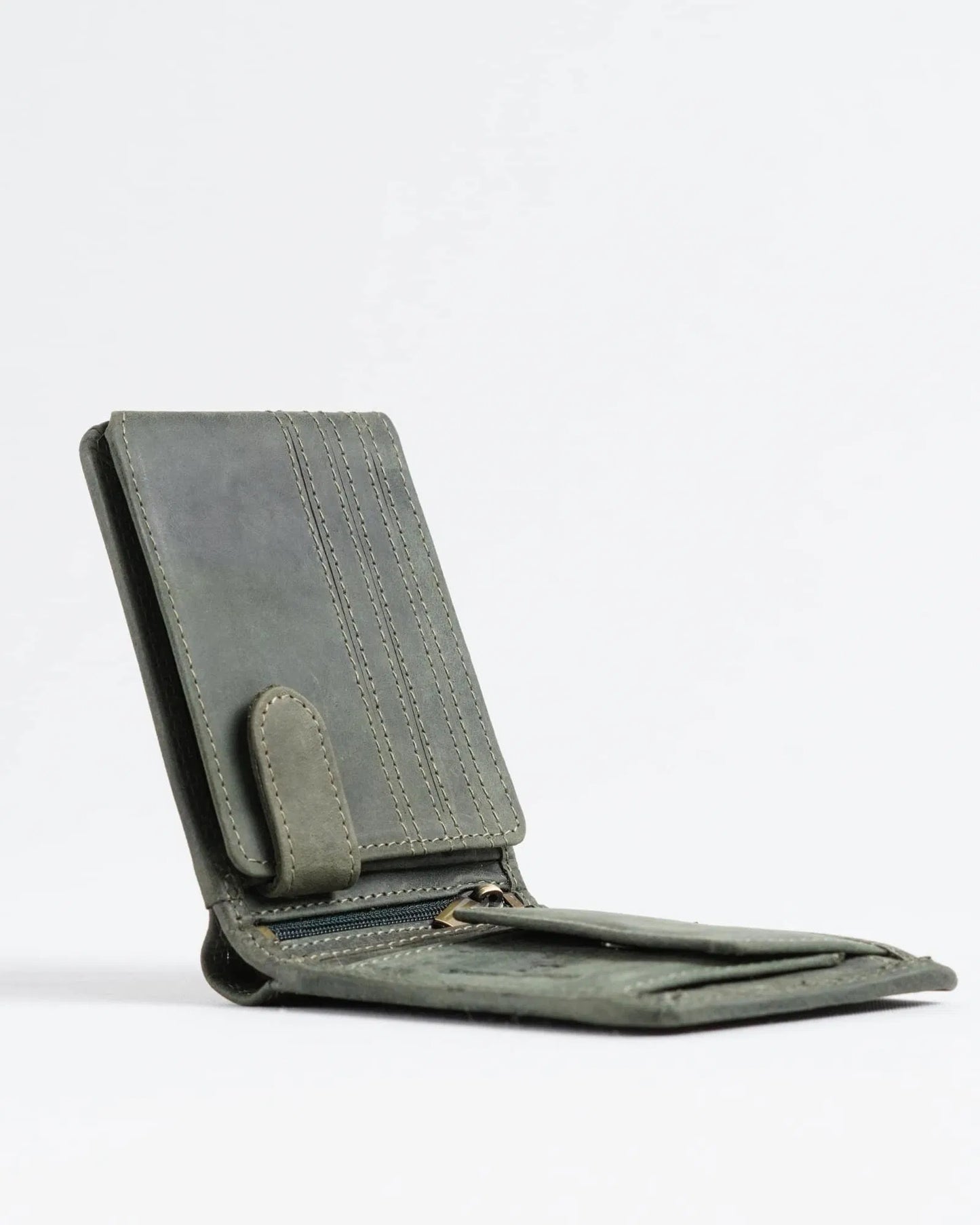 Cambridge Men’s Original Leather Wallet (Rugged Green)