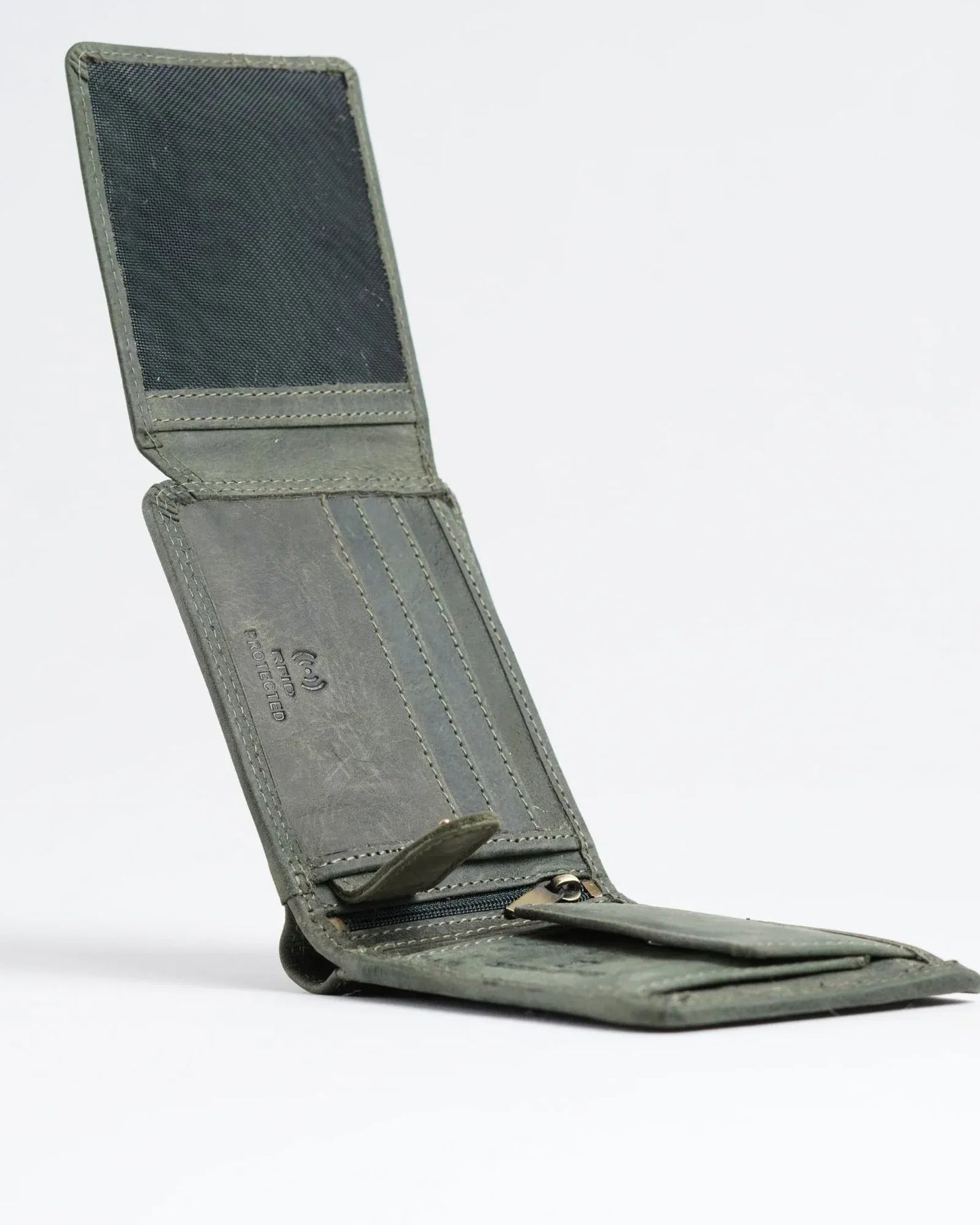 Cambridge Men’s Original Leather Wallet (Rugged Green)