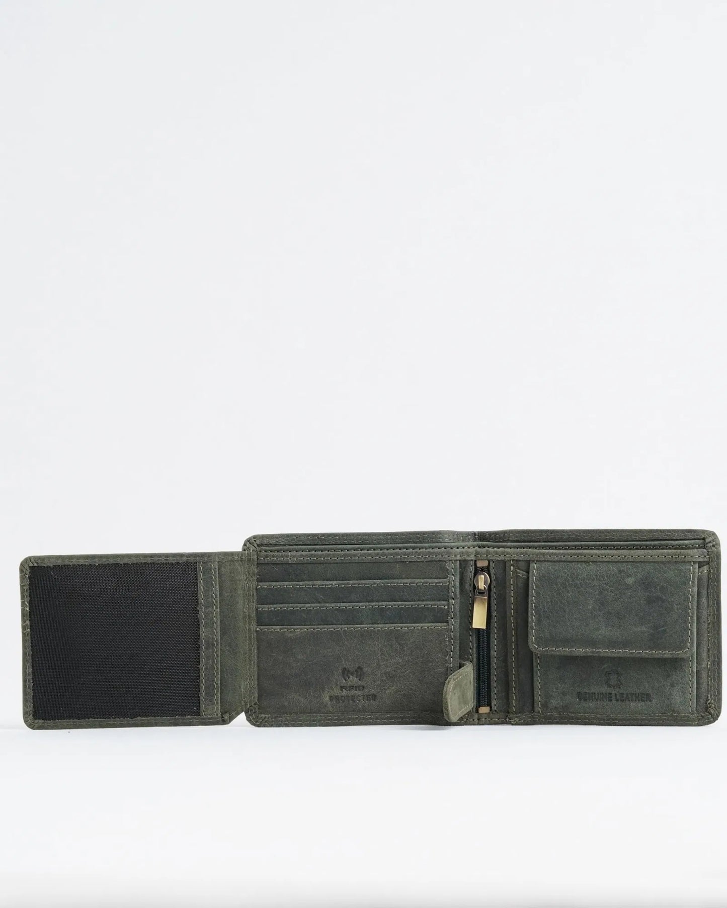 Cambridge Men’s Original Leather Wallet (Rugged Green)