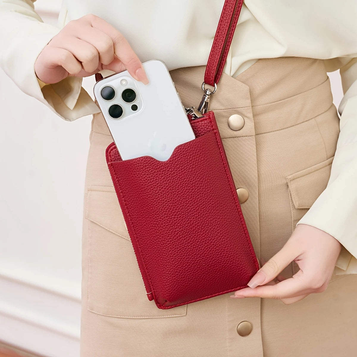 Miyin Elegant Black Zipper Wallet