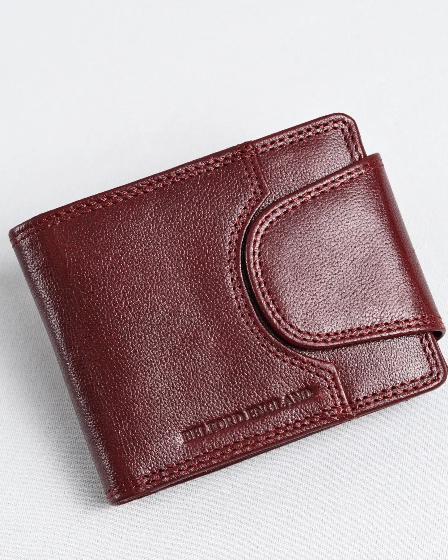 Derby – Men’s Original Leather Wallet (Brown & Cherry Blend)