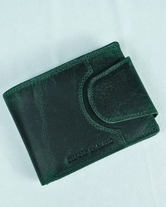 Derby – Men’s Original Leather Wallet (Rugged Green)