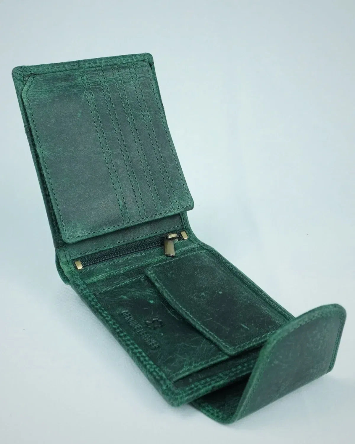Derby – Men’s Original Leather Wallet (Rugged Green)