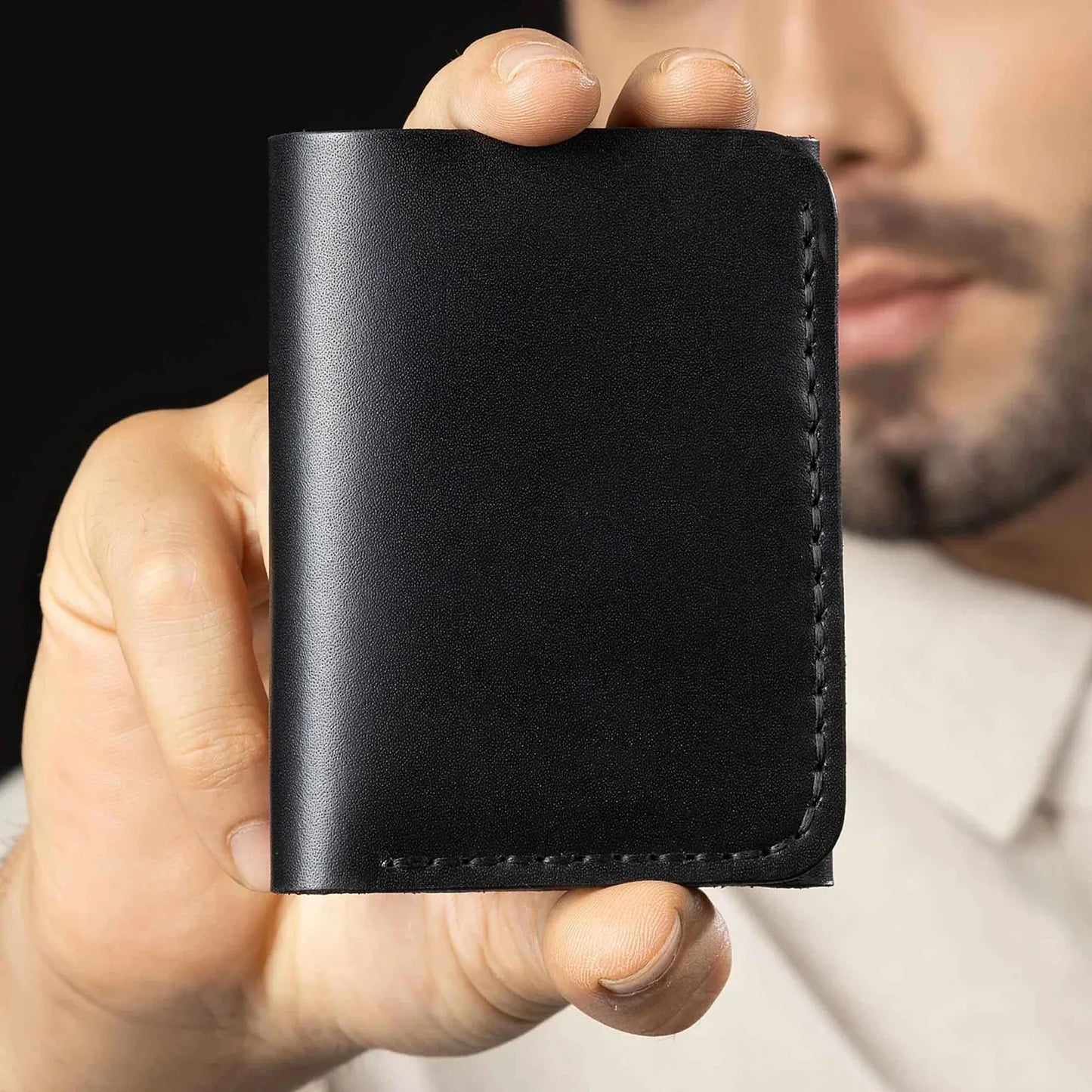 Premium Trifold Leather Wallet – Classic, Vintage & Cash Wallet in One