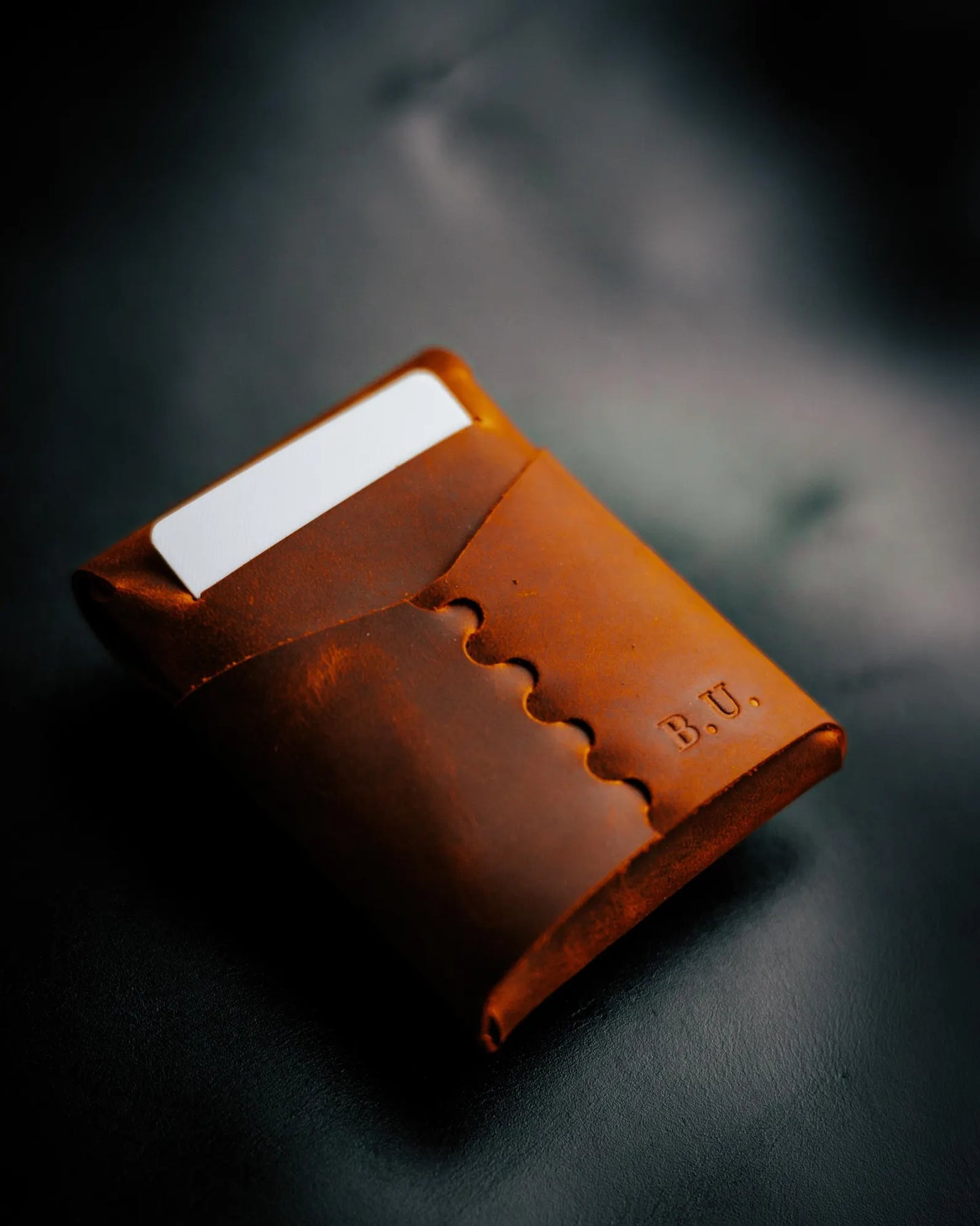 Minimalist EDC Leather Wallet – Slim Cash Holder (Chocolate Brown)