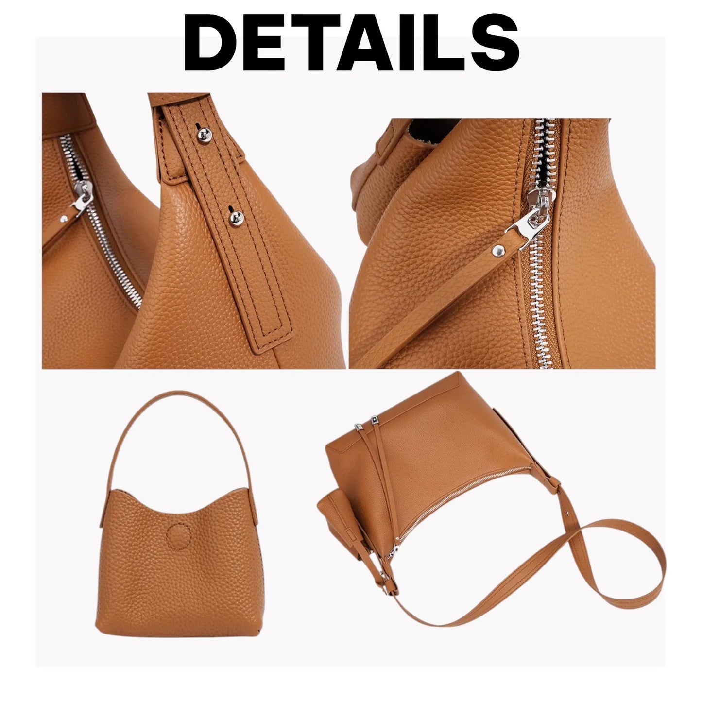 Elite Women’s Cowhide Leather Crossbody Purse