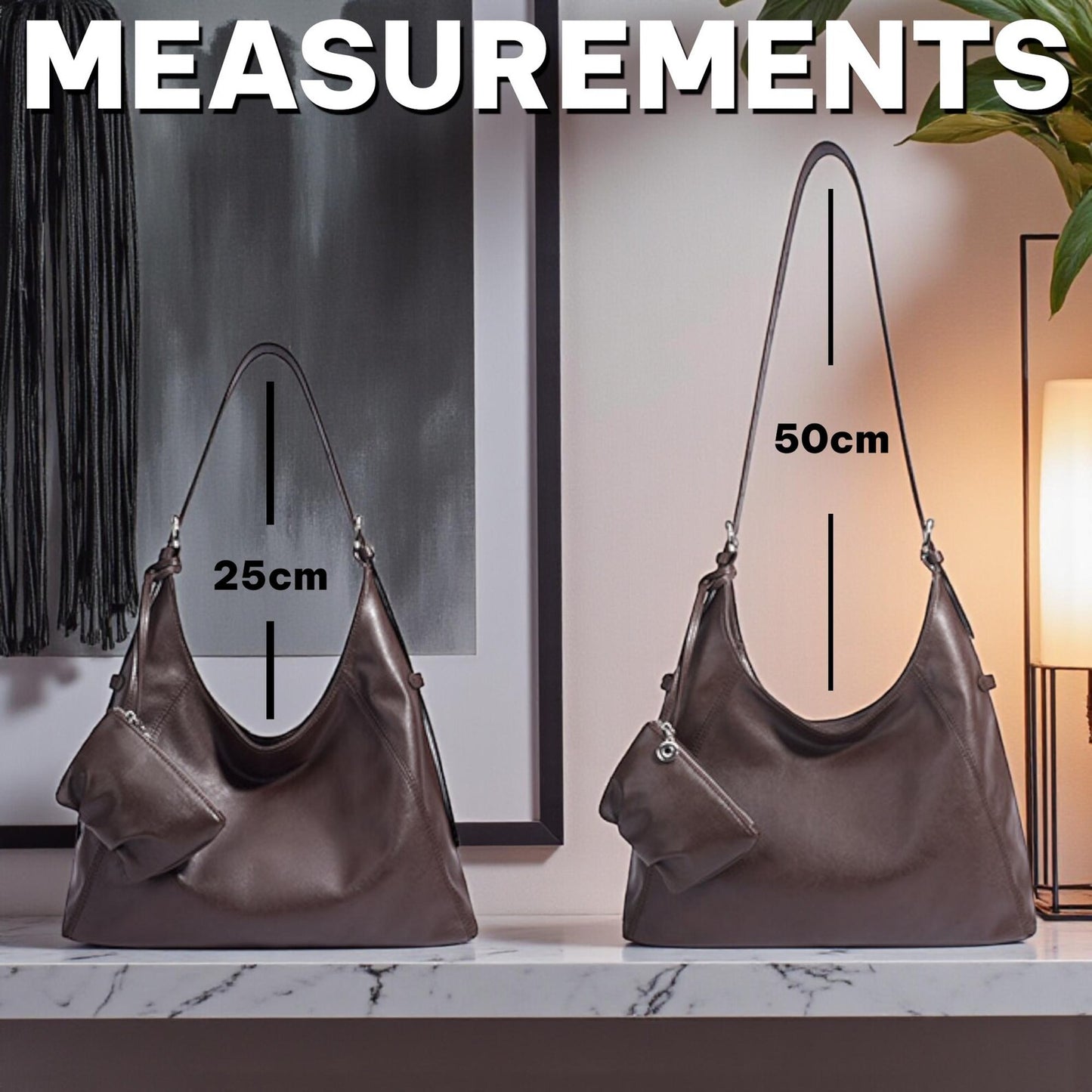 Premium Cowhide Shoulder & Crossbody Bag