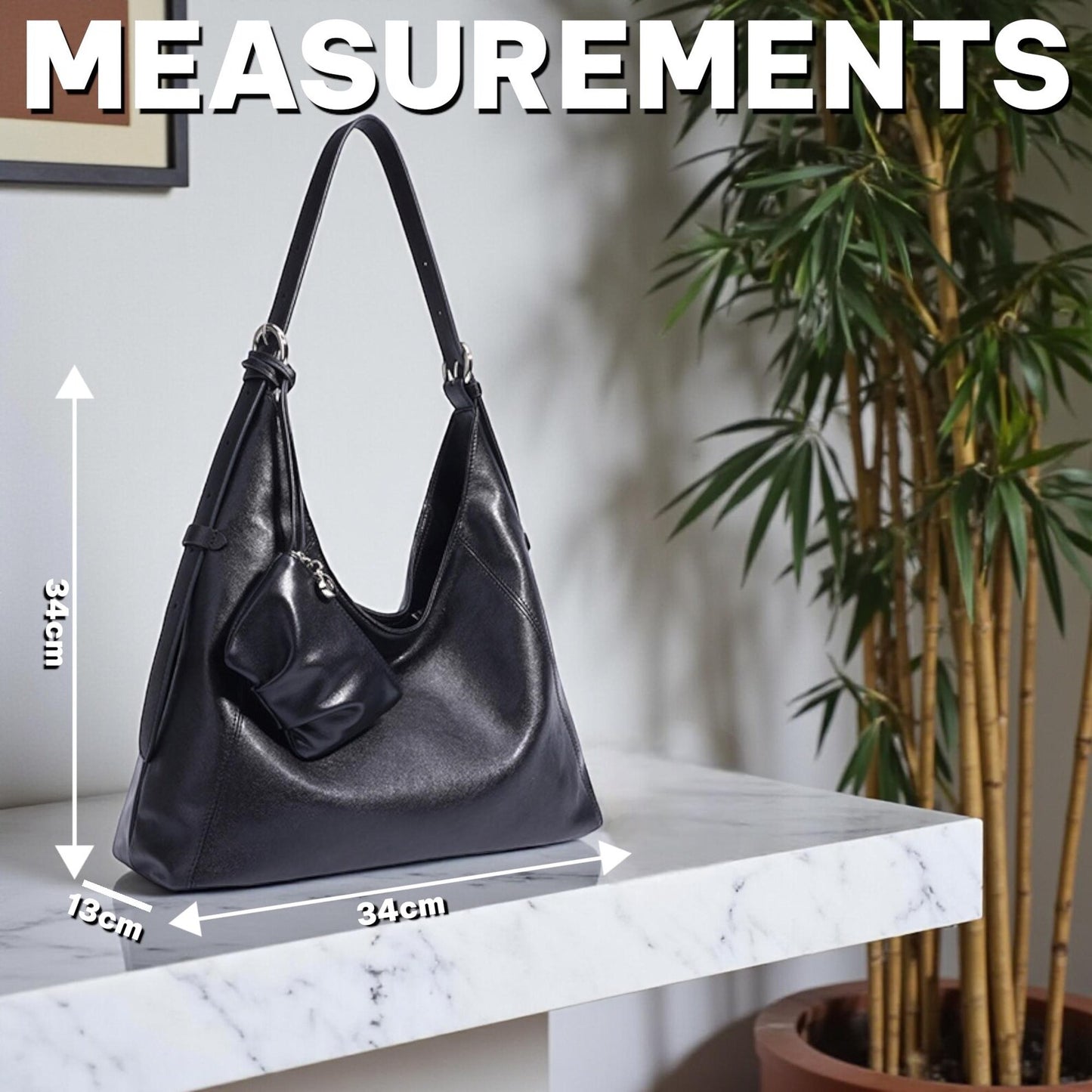 Premium Cowhide Shoulder & Crossbody Bag