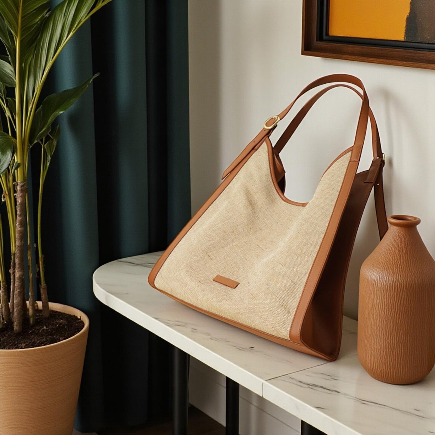 Handmade Cotton Tote – Stylish, Durable & Perfect for Travel or Daily Use