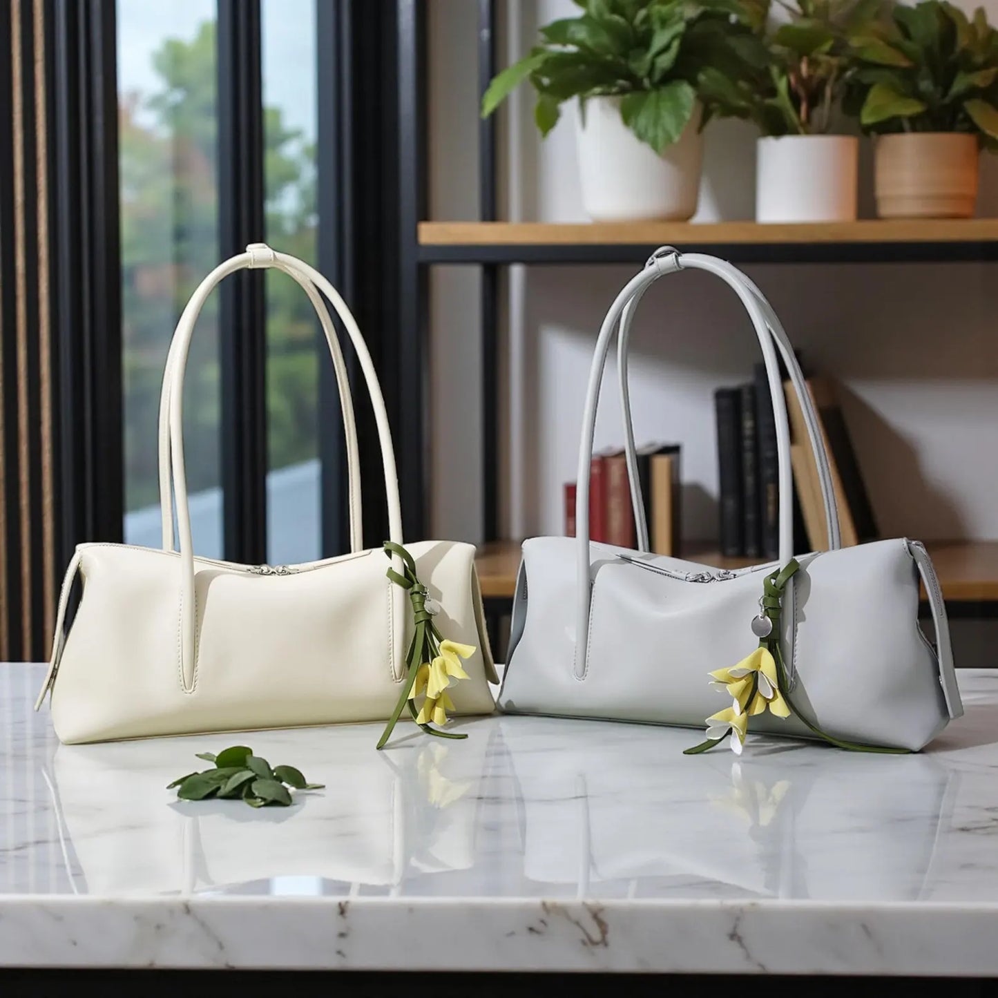 Luxury Chic Leather Shoulder & Crossbody Handbag