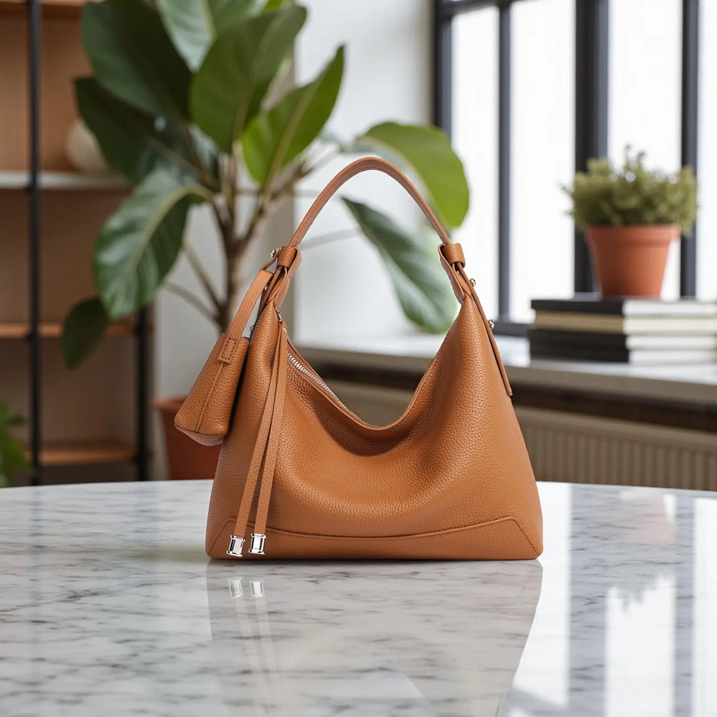 Elite Women’s Cowhide Leather Crossbody Purse