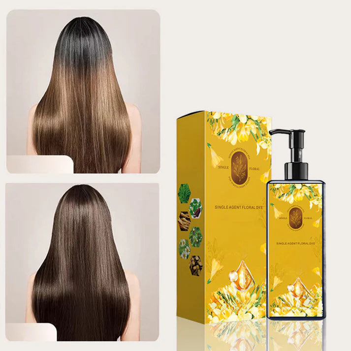 🔥 2025 Hot Sale 50% OFF🔥Nourishing Plant-Based Hair Dye Shampoo