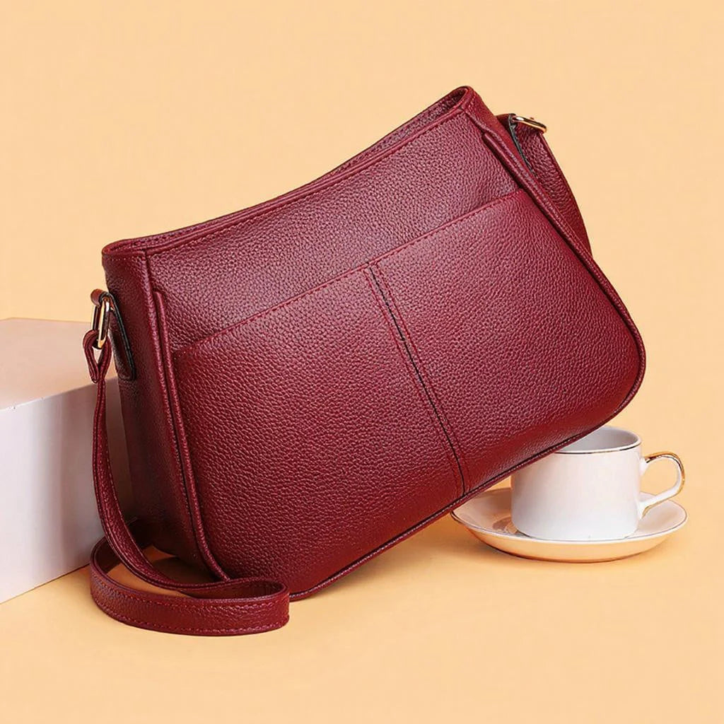 Soft PU leather crossbody bag